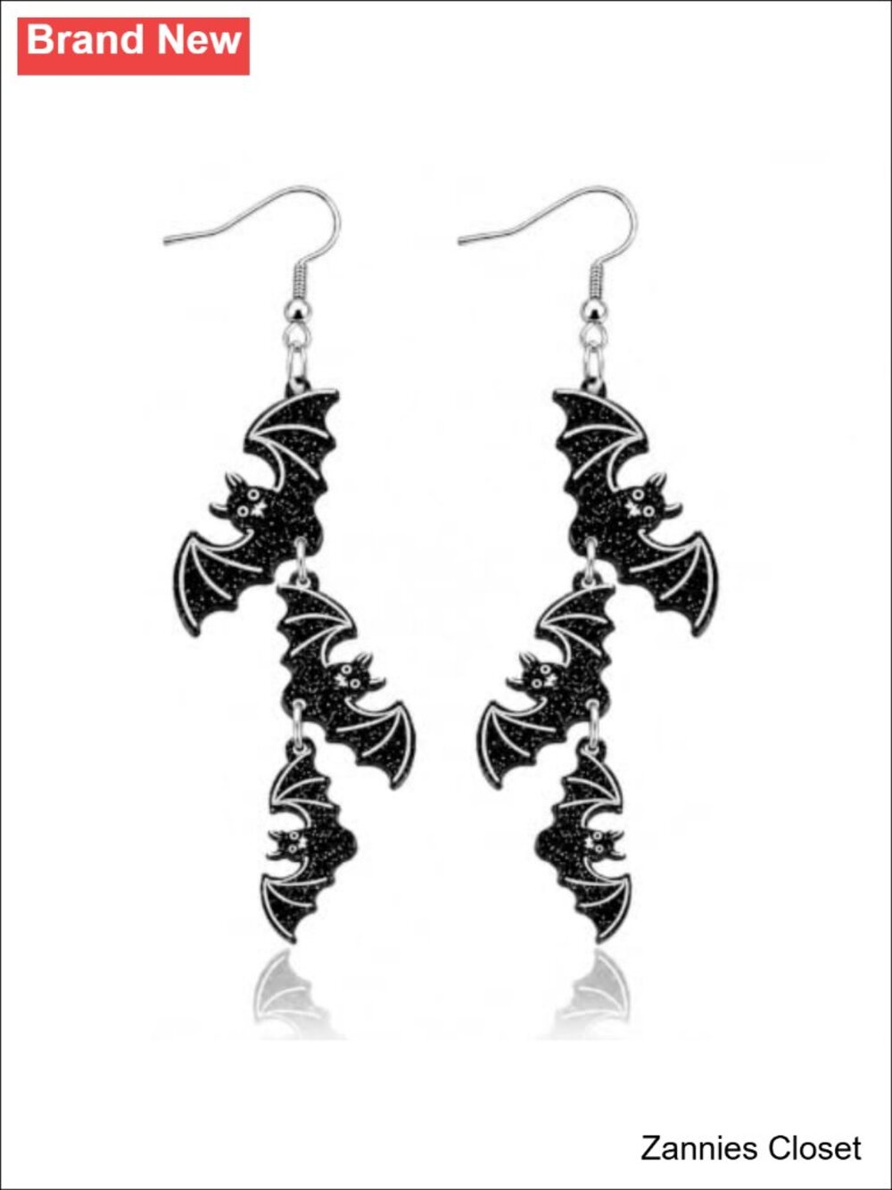 👻 Halloween Pumpkin Bat Dangle Earrings Women Spooky Costume Jewelry Gift